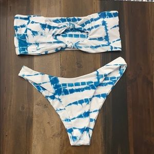 Sincerely ALC Blue Tie Dye Bikini Set